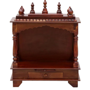 wooden painted puja mandir