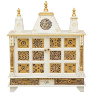 wooden painted puja mandir